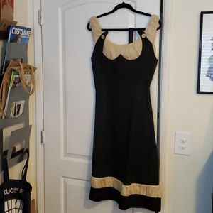 NWT Tatyana "Bernadette" Black & Tan Dress